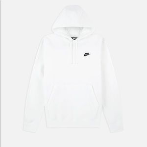 Nike White Pullover Hoodie